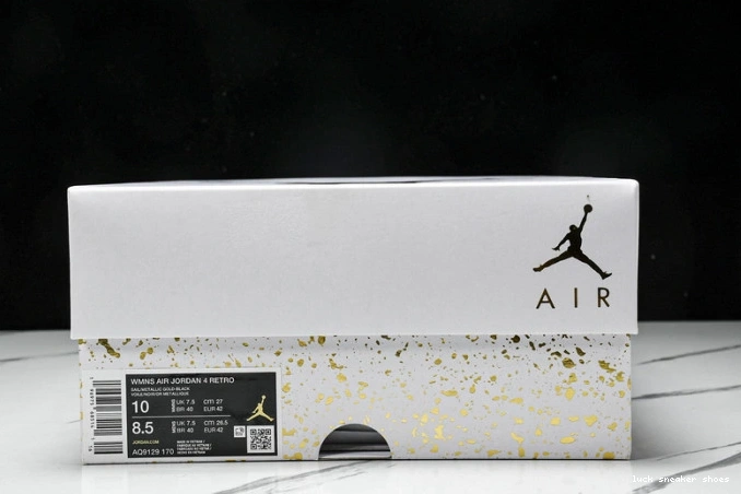 Reps LUCY Jordan Retro AQ9129-170 Gold Metallic 4 0712